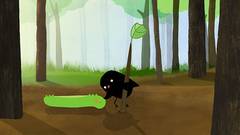 DER KLEINE VOGEL UND DIE RAUPE  ·  THE LITTLE BIRD AND THE CATERPILLAR